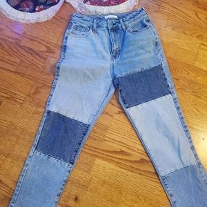 Pacsun Patched Mom Jeans